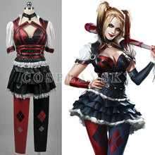 Batman Arkham City убежища город харли квинн платье косплей костюм
