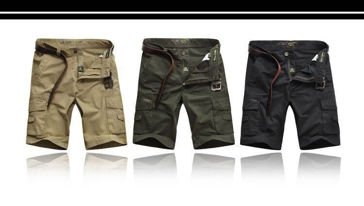 2015 Brand AFS JEEP Plus Size 30-44 Summer Men\'s Army Green Cargo Casual Bermuda Shorts Cotton Short Pants Pantalones Corto 882 (20)