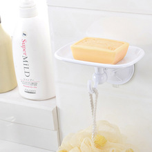 Hight quality plastic soap dishes super suction hanging rack holder bathroom kitchen accessories sets cuction hook soap dish