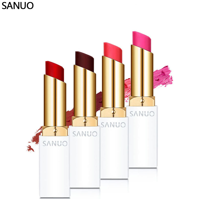 new brand makeup genuine sanuo memebox cherry waterproof matte lipstick moisturize pink new brand makeup genuine sanuo memebox cherry waterproof matte lipstick moisturize pink