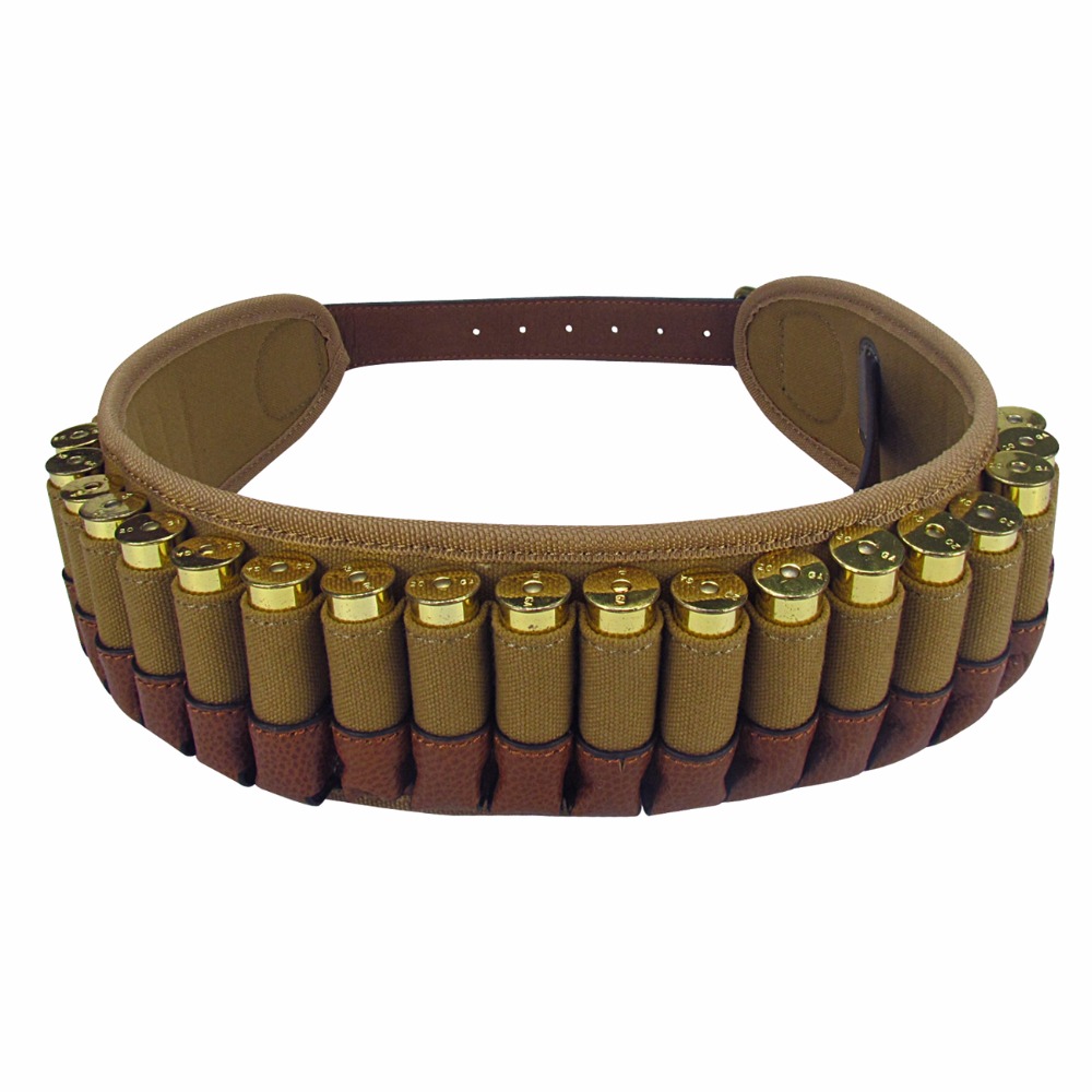 Tourbon狩猟銃アクセサリー散弾カートリッジ弾薬ベルトは25シェル20ゲージ調整可能な弾帯撮影|accessories set