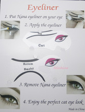 4pcs Cat Eye Liner Stencil with Smokey Eyeliner Stencil Makeup Template Free Shipping