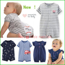2015 new summer carters baby girl clothing 0 24M short jumpsuits romper carters baby boy menino