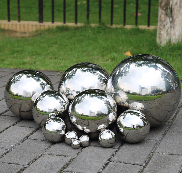 Description Picture 4 of item1 pcs 250mm Silver hollow Stainless steel hollow decoration ball metal ball furnishings home & garden Decoration improvement