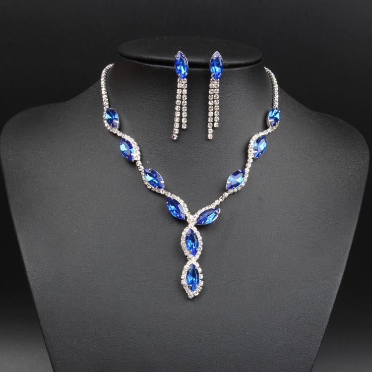 HIBRIDE Luxury White Gold-Color Dark Blue AAA Cubic 48 HIBRIDE Luxury White Gold-Color Dark Blue AAA Cubic 83
