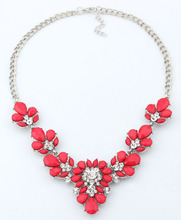 Jewelry Fashion 2014 New 3 Colors Crystal Statement Necklace Choker necklaces pendants For Woman 2015 New
