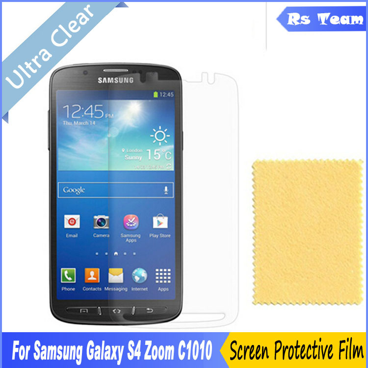 6pcs/lot High HD Clear Front Screen Protector Display Screen Guard Film for Samsung Galaxy S4 Zoom C1010 Protective Film