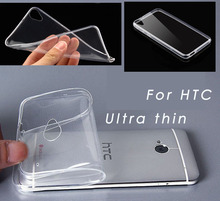 Ultra Thin Crystal High Clear Transparent Soft Silicone TPU Case Cover for HTC One M7 M8
