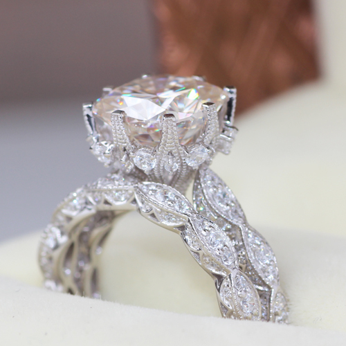 Vintage wedding ring sets white gold