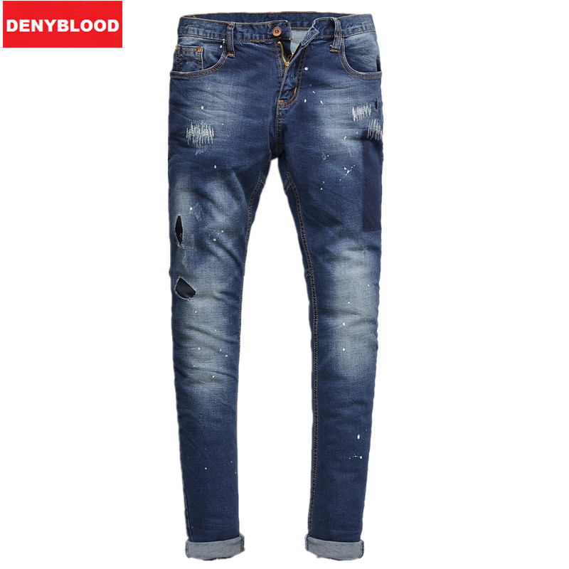 2015New Arrival High Quality Mens Jeans Stretch Men's Ripped Skinny Jeans Slim Fit Jeans Size28-36 OEM 217