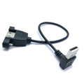 Free Shipping 90 Degree Up Down Angled USB 2 0 A Male Connector to Female Extension
