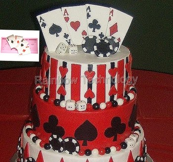 Poker chip chocolate molds