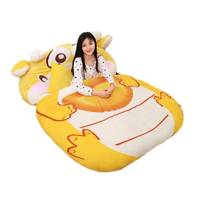 giant plush cartoon bed