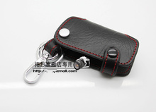 Leather Remote Smart Key Chain Fob Holder Case for BMW 1 3 5 6 Series Z4 X1 X3 X5 X6 2 Buttons Free Shipping