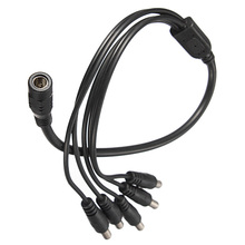 Best Promotion 5 Channel Power Cable Splitter For Secuirty System Camera For DC 1 Female to