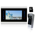 Homefong NEW 7 luxury color video door phone with SD card with touch KEY screen camera