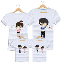 I Love U Cotton T Shirts Short Sleeve Couple Camisetas Lovers Clothes Family Matching Outfits Clothes Casual Print Tees Tops