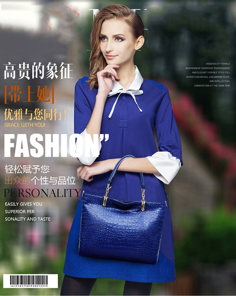 2015 Fashion Brand GENUINE LEATHER Handbag Women Vintage Tote Cow