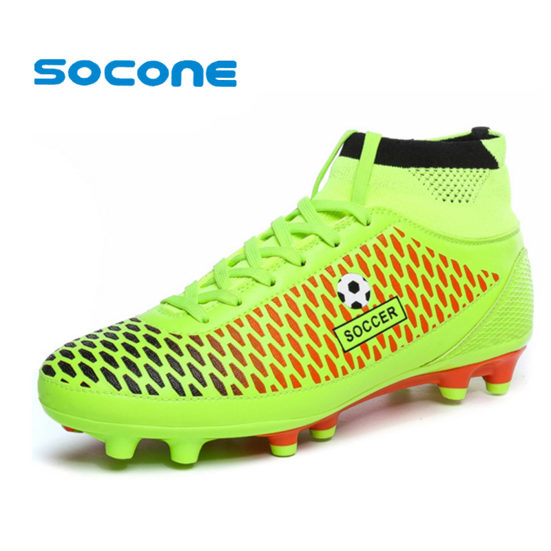 Mens Soccer Boots Cleats Long Spikes FG Men Football Boots Outdoor Training Soccer Shoes Chuteira Futebol Nice Football Shoes
