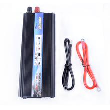 Black 2000W Car Vehicle USB DC 12V to AC 220V Power Inverter Adapter Converter