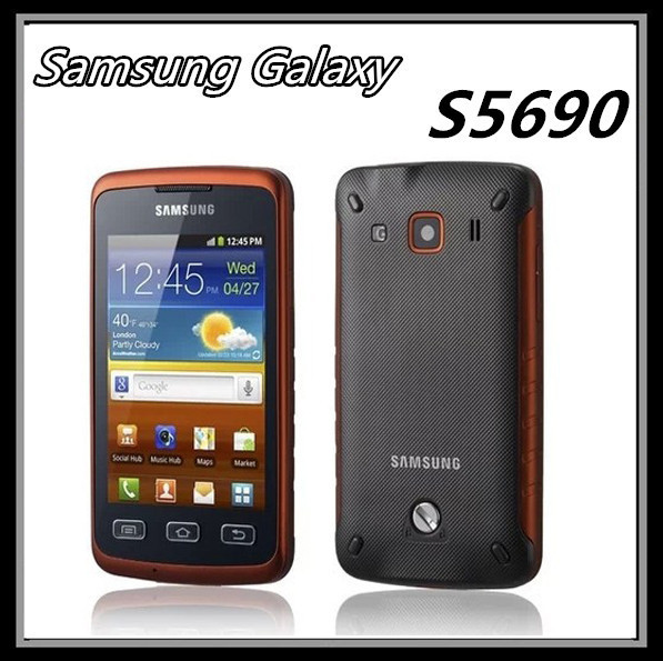Original Unlocked Samsung S5690 Cell Phones WIFI GPS 3 15MP Camera Cheap android Smartphone Free Shipping
