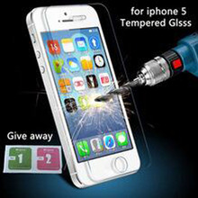 Premium For iPhone 5 Tempered Glass for iPhone 5s Screen Protector Toughened protective film Free Shipping G501