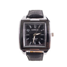 Lost money Sale big dial watches men fashion casual business quartz watches clock sport watches leather wrist watch xinkai-5