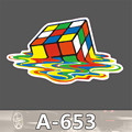 top10pcs A 653 Waterproof Paper Posted Single Tide Brand Stickers Stickers Skateboard Trolley toon Stickers Graffiti