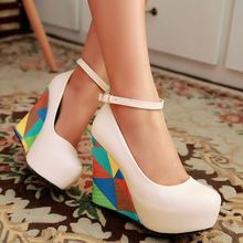 Solid decoration fashion PU leather women wedges pumps,2014 new casual platform shoes,size33-41,4 colors,factory price
