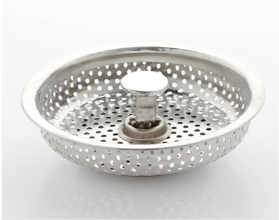 Brief Mesh Stainless Steel Kitchen Bathroom Sink Strainer Waste Plug ...