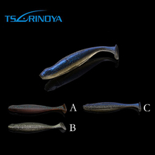 65mm 2.5g Artificial Bait Soft Earthworm Lure sinking Soft Bait Lure Noctilucent Soft Fishes 60pcs/lot  Free shipping