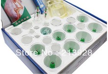 Chinese Medical cupping 24 Cups Set Kit 8 magnets Point Health Massage Acupuncture Cupping 