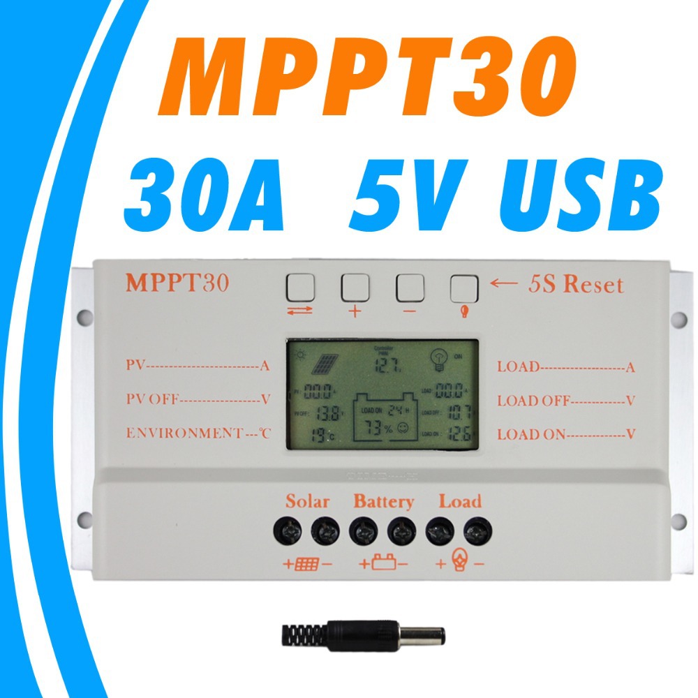 MPPT 30A solar charge controller 5V USB Charger 12V 24V Solar Panel Battery LCD Charger Controller auto work mppt 30 30Amps MPPT 30A solar charge controller 5V USB Charger 12V 24V Solar Panel Battery LCD Charger Controller auto work mppt 30 30Amps
