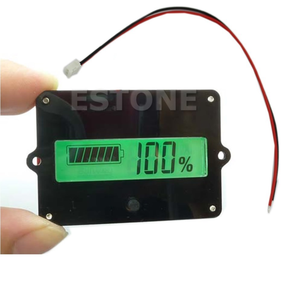 Free shipping 1PC Battery Capacity Tester Indicator For 12V Lead acid Lithium LiPo LCD New