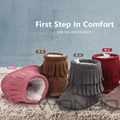 2016 New arrived Pu suede leather 2 layer Tassel moccasins baby Newborn baby boots infant first