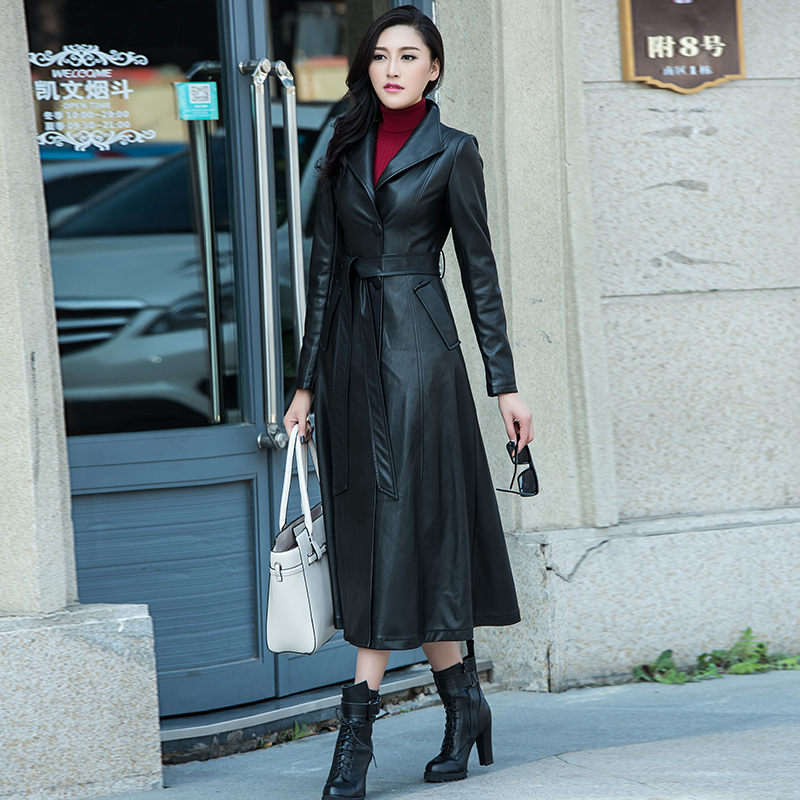 High Quality Trench Coat Leather Woman-Buy Cheap Trench Coat ...