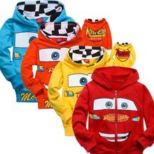 2015 New Pixar Cars Children Boys Autumn Hoodies Jacket Sweatershirt Clothes For Kids Free Shipping Retail
