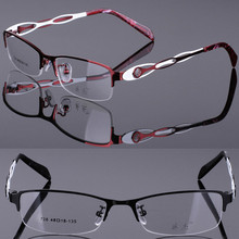 Half-frame glasses frame, fashion charm women spectacle frames optical shelves, metal glasses, myopia, hyperopia