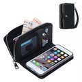 Multi Functional Lychee Texture 3 Slot Money Pocket Wallet Case For iPhone 5 5S SE 6
