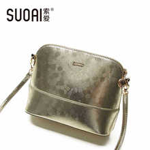 SUOAI Fashion Crossbody Bag New Messenger Stone Shell Bags High Quality Casual Purse For Ladies