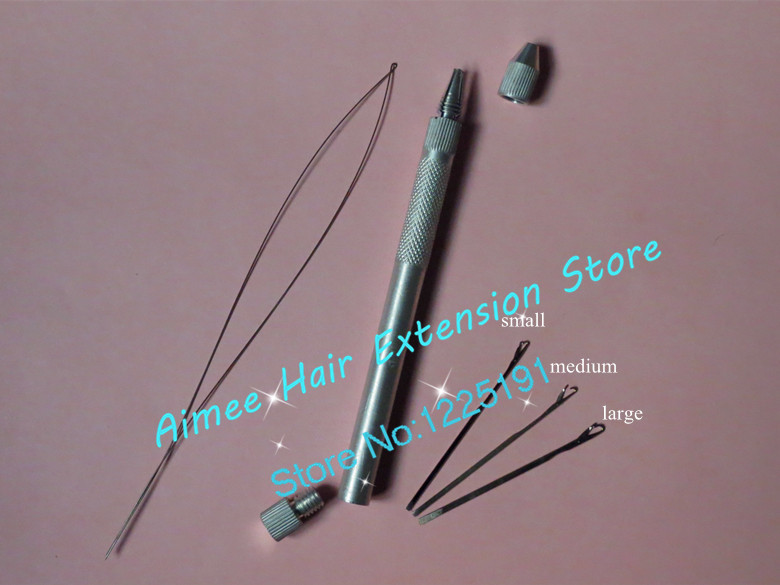 2PCS Wholesale Metal Lace Wig Making Ventilation Handle Pulling font b Weaving b font Needles micro