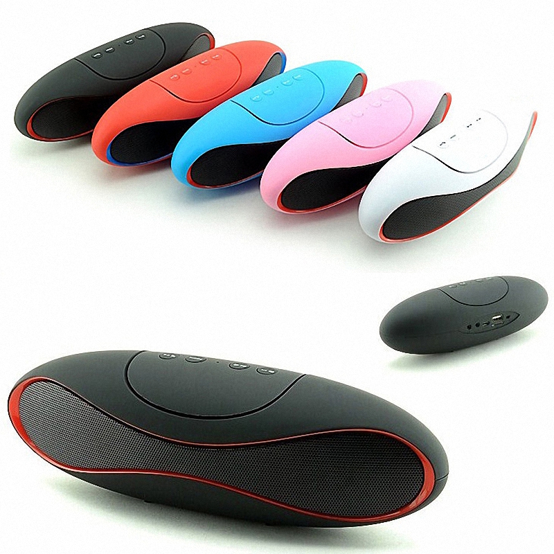Portable Computer Speaker TF AUX USB FM Radio with Built in Mic Hands free Portable Wireless