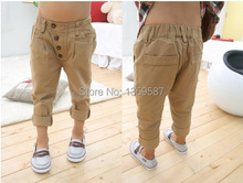 Children Baby Clothes Kid Boys Retro Khaki Casual Pants Straight Trousers 2 7Y