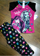 6-16years monster Hight Clothes Girls Kids Pajama Set Sleepwear For Summer Winter Pajamas Children Long Sleeved pajama nightwear