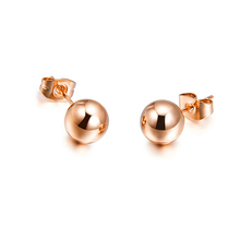 fashion jewelry accessories small Pt plated buddha bead ball earrings stud classic simple earring for woman men female