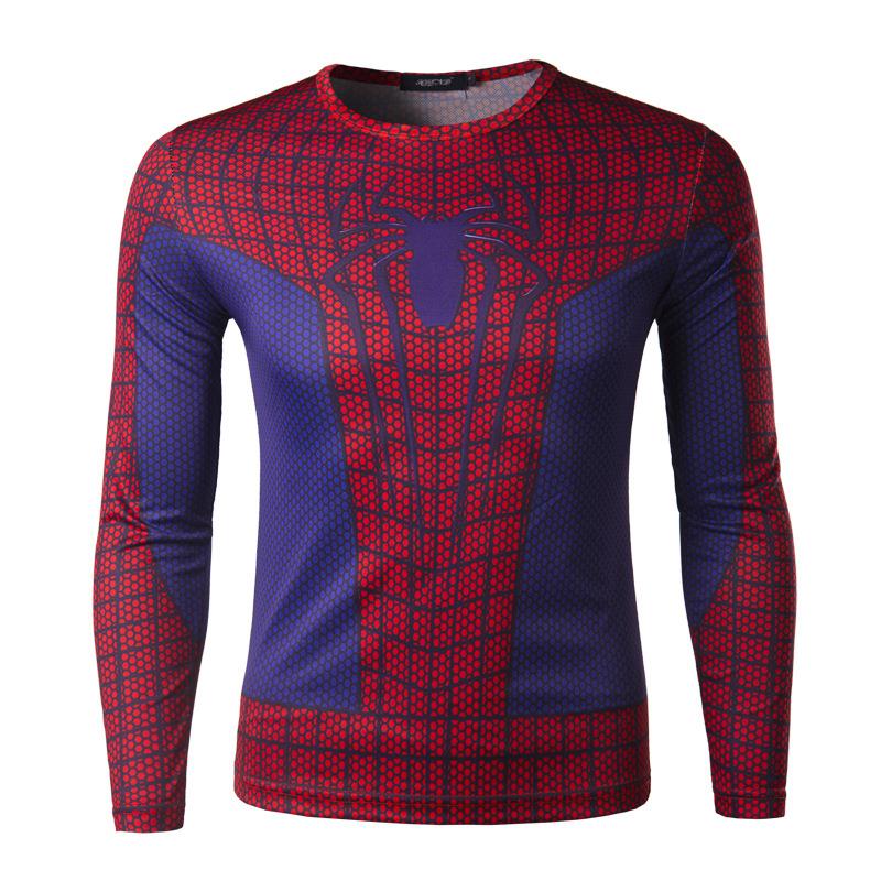 3D T Shirt Men Brand 2015 Fashion Red Spiderman Lo...