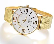 Fashion 2015 geneva Watch Women Classic Gold Quartz Watch Stainless Steel Full Steel Wrist Watch