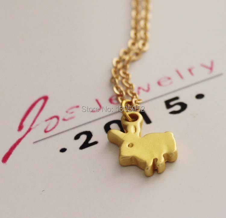 Necklaces > Rabbit necklace lovely pendant 2015 news fashion jewelry ...