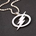 2016 New The Flash Thunder 316L Stainless Steel Necklaces For Women Moive Pendant necklace for Men