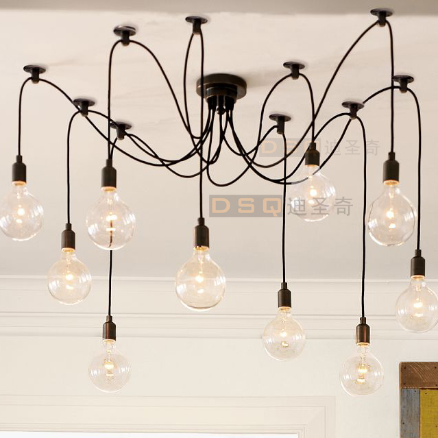 Remote Divided Control Classic Edison Vintage Light For Living Room